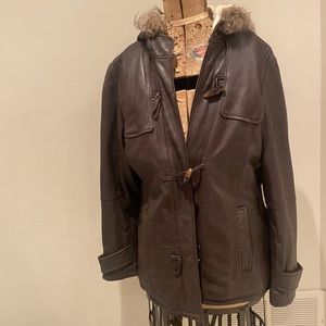 Vintage danier brown leather coat